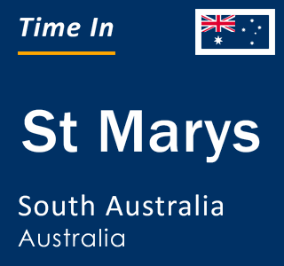 Current local time in St Marys, South Australia, Australia