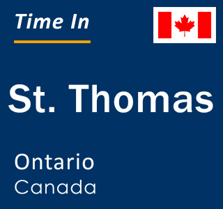 Current local time in St. Thomas, Ontario, Canada