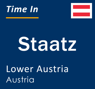 Current local time in Staatz, Lower Austria, Austria