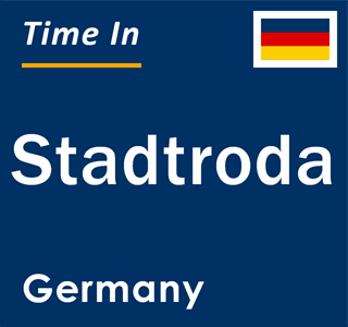 Current local time in Stadtroda, Germany