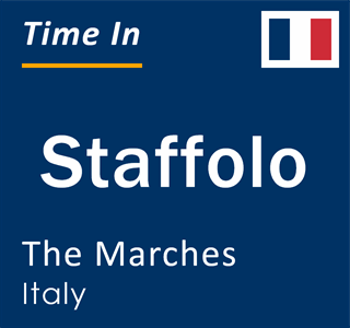 Current local time in Staffolo, The Marches, Italy