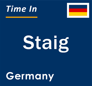 Current local time in Staig, Germany