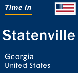 Current local time in Statenville, Georgia, United States