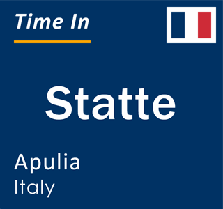 Current local time in Statte, Apulia, Italy