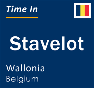 Current local time in Stavelot, Wallonia, Belgium