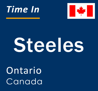 Current local time in Steeles, Ontario, Canada