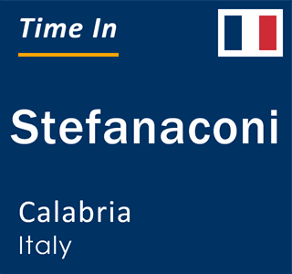 Current local time in Stefanaconi, Calabria, Italy