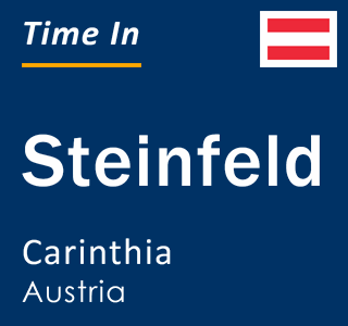 Current local time in Steinfeld, Carinthia, Austria