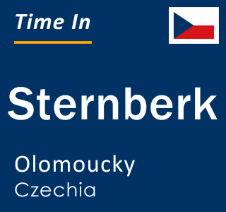 Current local time in Sternberk, Olomoucky, Czechia