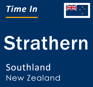 Current local time in Strathern, Southland, New Zealand