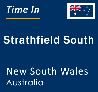 Current local time in Strathfield South, New South Wales, Australia