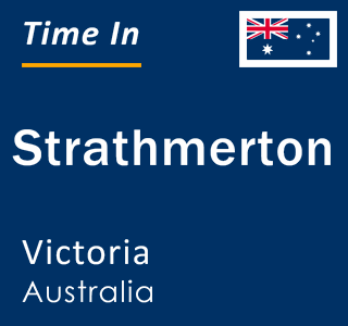 Current local time in Strathmerton, Victoria, Australia