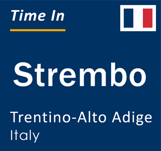 Current local time in Strembo, Trentino-Alto Adige, Italy