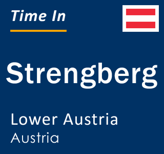 Current local time in Strengberg, Lower Austria, Austria