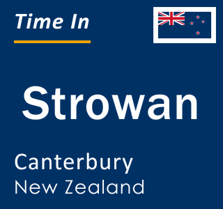 Current local time in Strowan, Canterbury, New Zealand