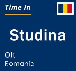 Current local time in Studina, Olt, Romania