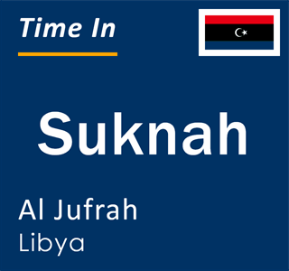 Current local time in Suknah, Al Jufrah, Libya