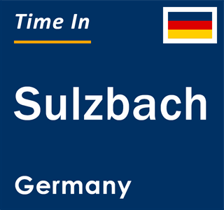 Current local time in Sulzbach, Germany