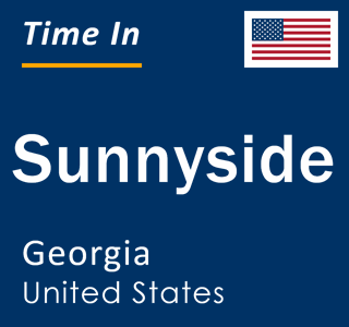 Current local time in Sunnyside, Georgia, United States