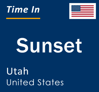 Current local time in Sunset, Utah, United States