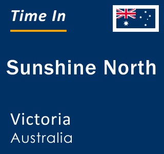 Current local time in Sunshine North, Victoria, Australia
