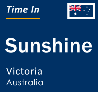 Current local time in Sunshine, Victoria, Australia