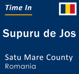 Current local time in Supuru de Jos, Satu Mare County, Romania