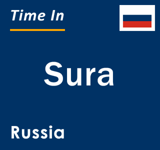 Current local time in Sura, Russia