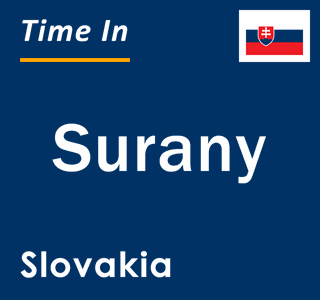 Current local time in Surany, Slovakia