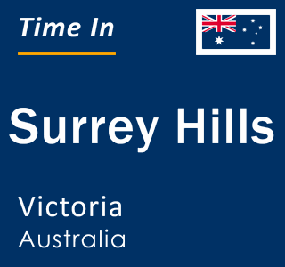 Current local time in Surrey Hills, Victoria, Australia