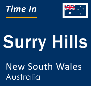 Current local time in Surry Hills, New South Wales, Australia