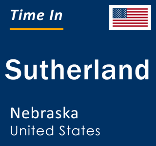 Current local time in Sutherland, Nebraska, United States