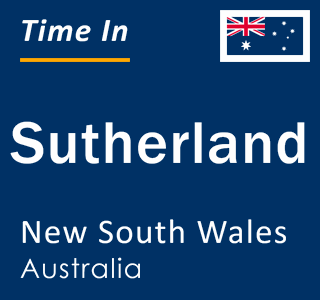Current local time in Sutherland, New South Wales, Australia