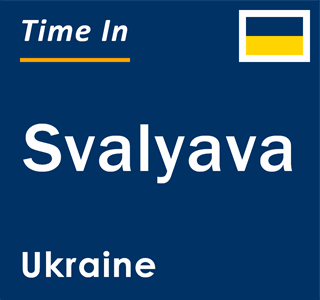 Current local time in Svalyava, Ukraine