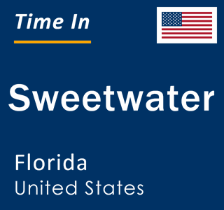 Current local time in Sweetwater, Florida, United States