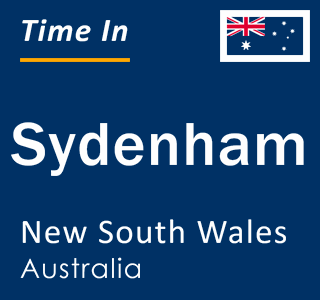 Current local time in Sydenham, New South Wales, Australia