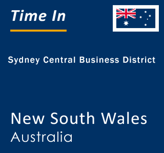 Current local time in Sydney Central Business District, New South Wales, Australia