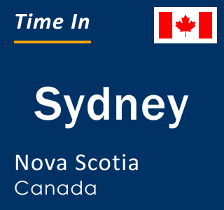 Current local time in Sydney, Nova Scotia, Canada