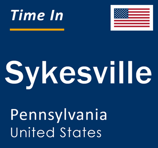 Current local time in Sykesville, Pennsylvania, United States