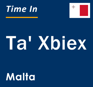Current local time in Ta' Xbiex, Malta