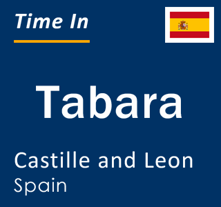 Current local time in Tabara, Castille and Leon, Spain