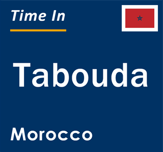 Current local time in Tabouda, Morocco