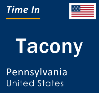 Current local time in Tacony, Pennsylvania, United States