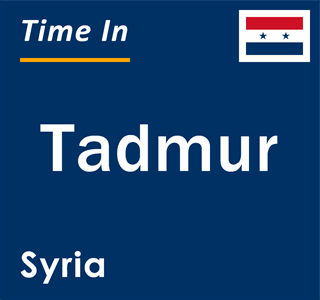 Current local time in Tadmur, Syria
