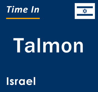 Current local time in Talmon, Israel