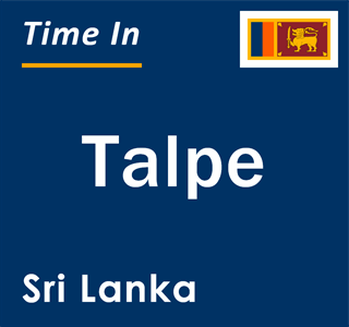 Current local time in Talpe, Sri Lanka