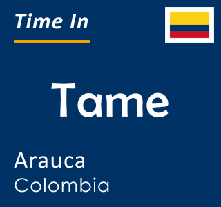 Current time in Tame, Arauca, Colombia