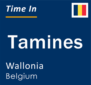 Current local time in Tamines, Wallonia, Belgium