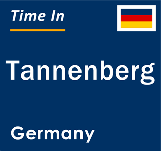Current local time in Tannenberg, Germany