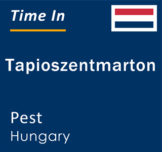 Current local time in Tapioszentmarton, Pest, Hungary